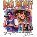 Bad bunny DTF iron on transfer for clothing t-shirts and hoodies concert ready