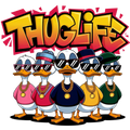Thug life sucks DTF iron on transfers for clothing t-shirts