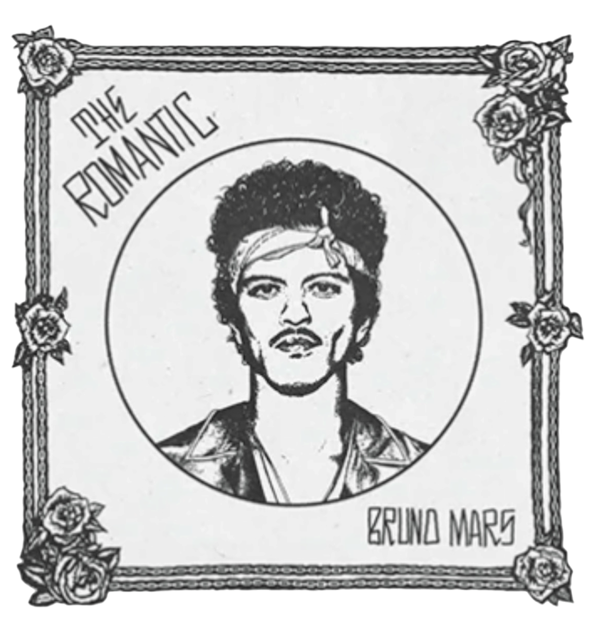 Bruno the romantic cover iron on transfers for clothing t-shirts and hoodies concert ready