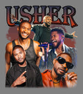 Usher Collage for Concert Ready to press iron on for clothing t-shirts hoodies