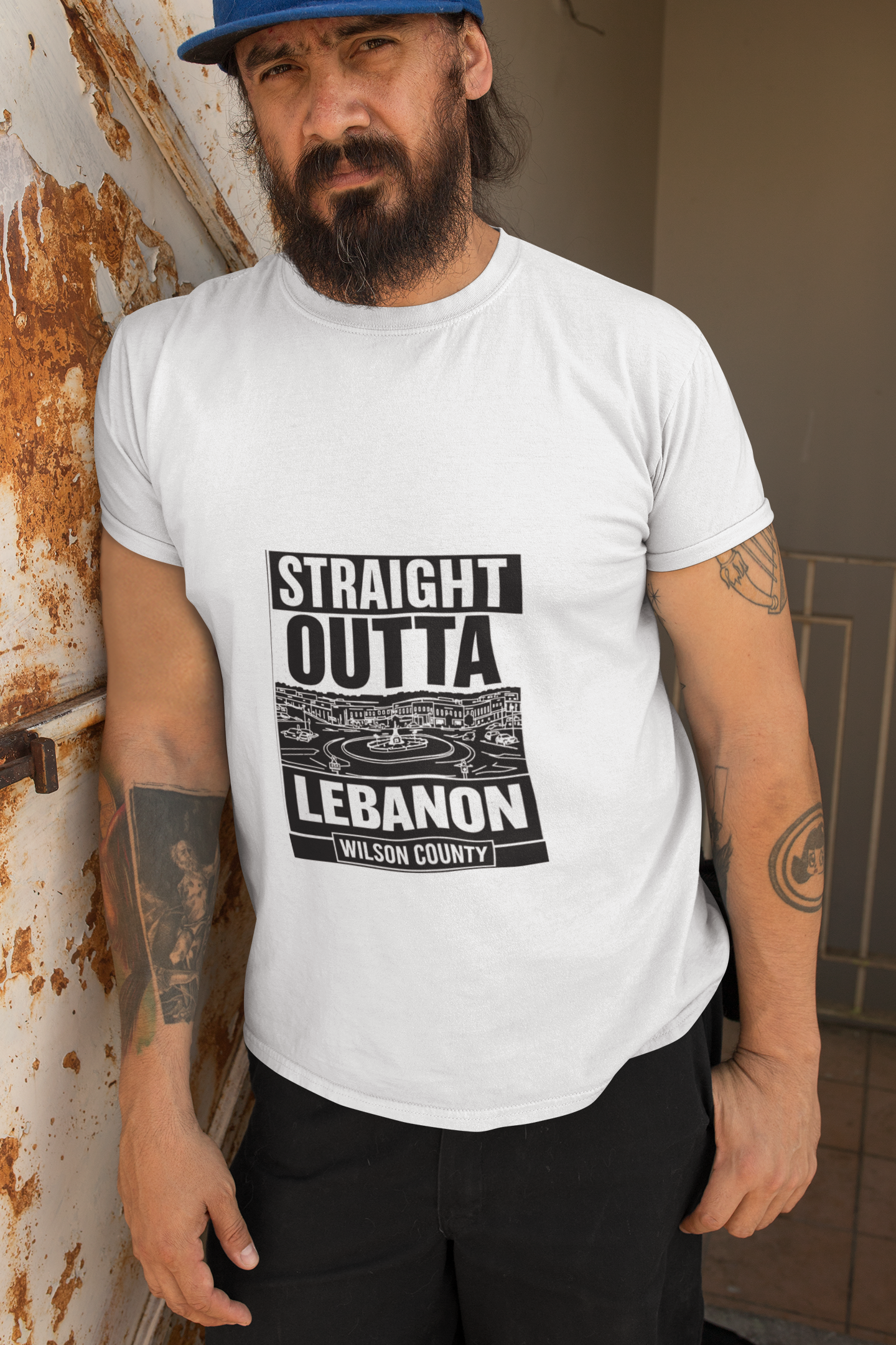 Straight Outta Lebanon Short Sleeve Tshirt