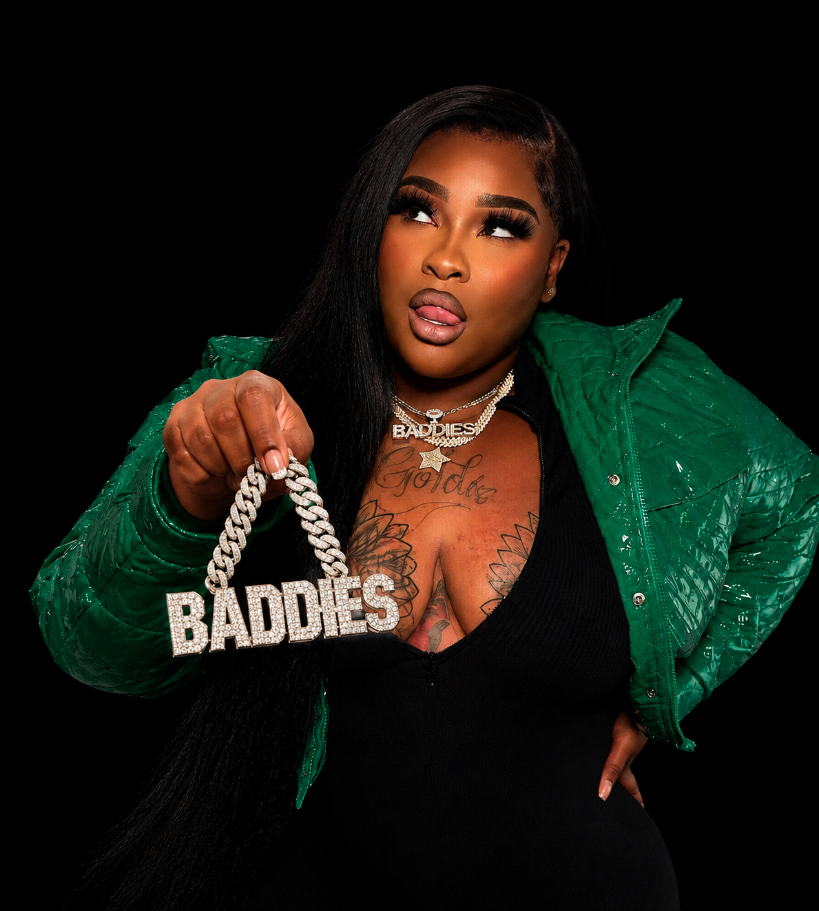 Rollie Baddies Chain DTF ready to press iron on transfer for clothing t-shirts and hoodies concert ready