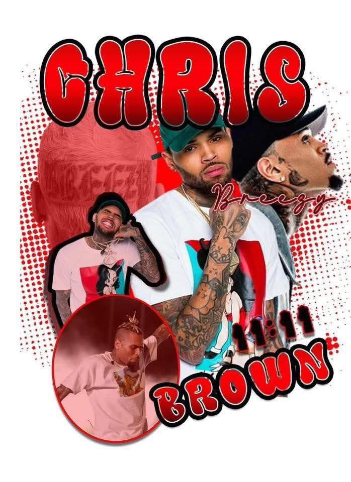 Chris Brown DTF Ready to press Iron on for clothing tshirts hoodies concert