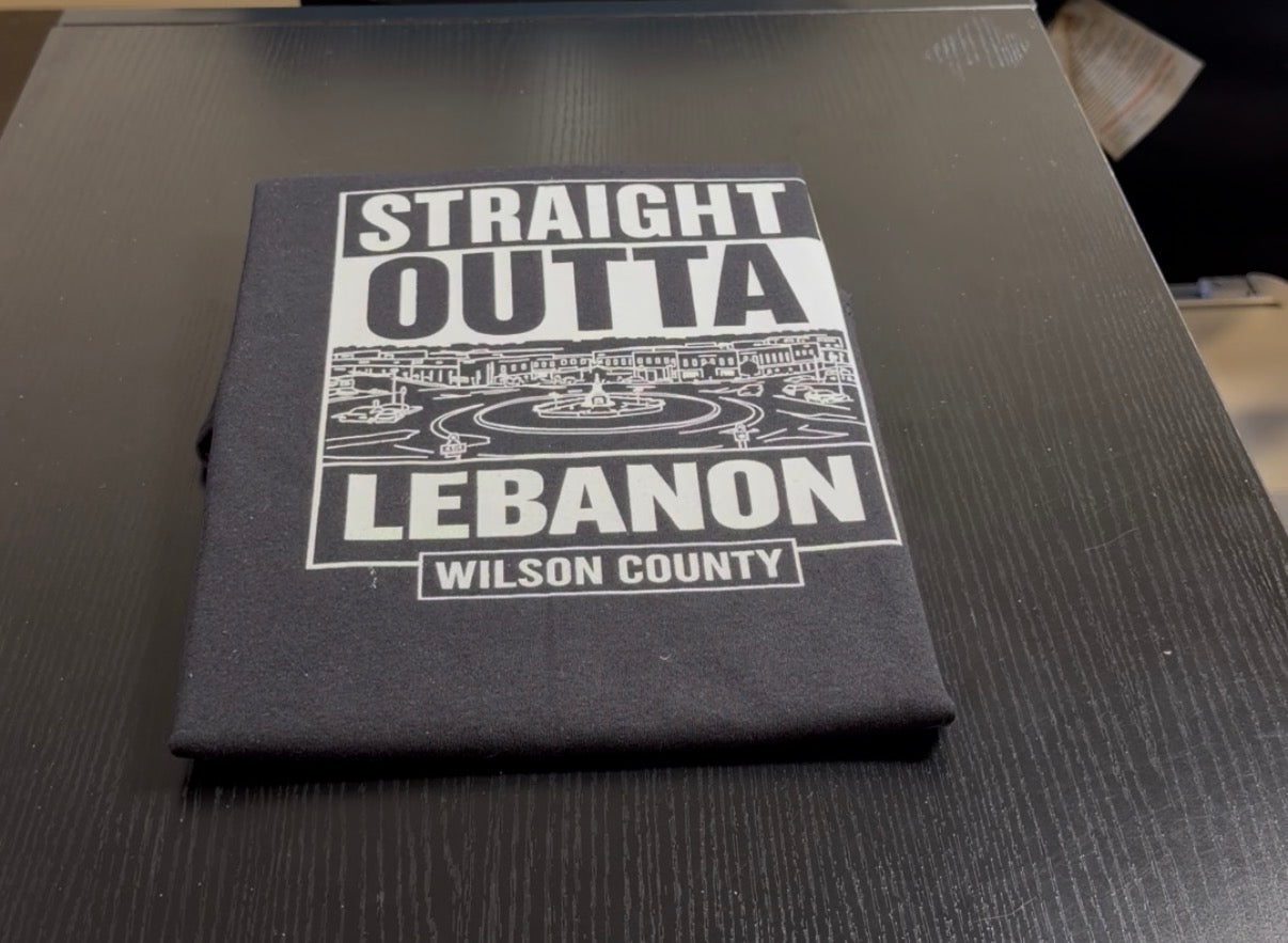Straight Outta Lebanon Short Sleeve Tshirt