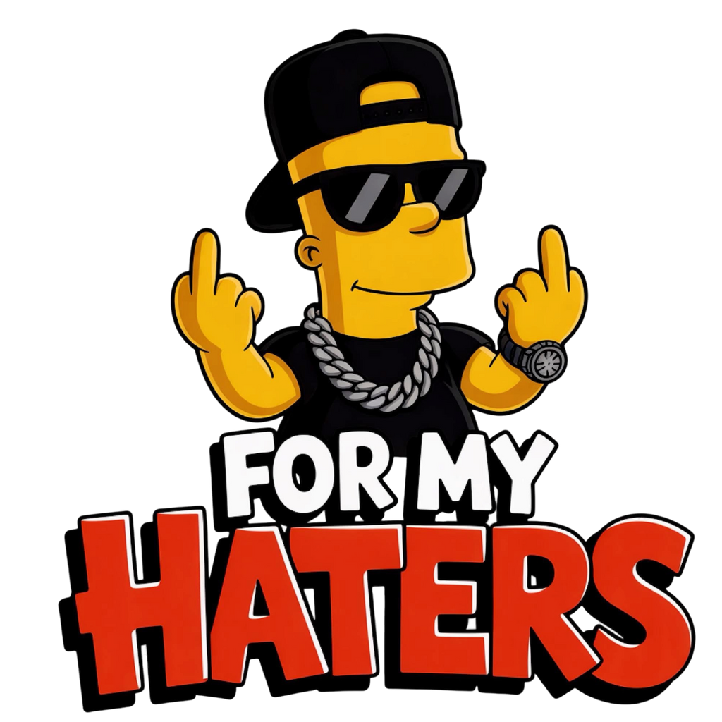 BART simpson For my haters DTF iron on transfers