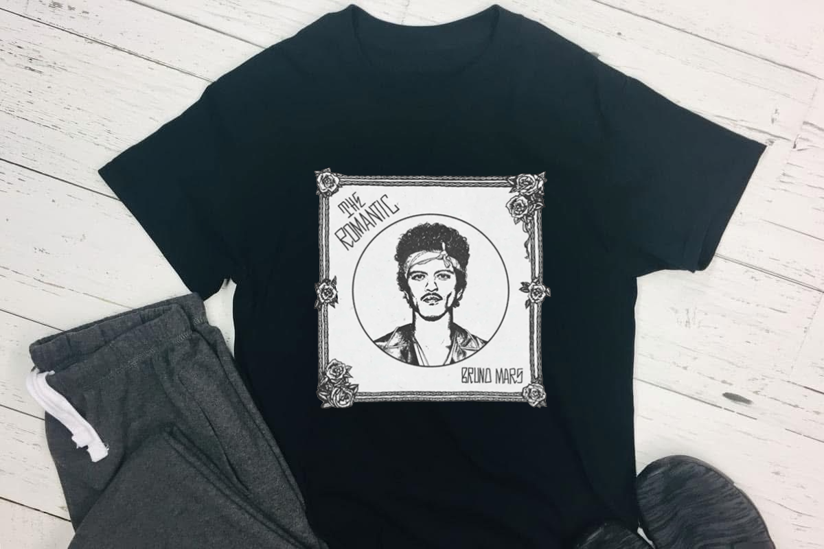Bruno Mars The romantic concert tshirt