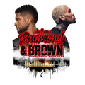 Chris Brown and Usher with Red Writing DTF Ready to press Iron on for concert tshirts hoodies clothing