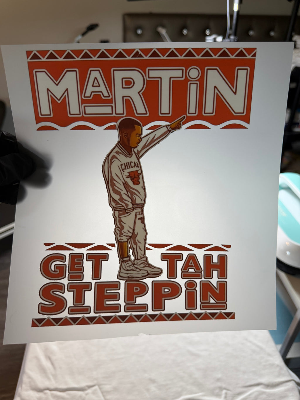 GETTAH Steppin ready to press DTF transfer (hot peel) 11”
