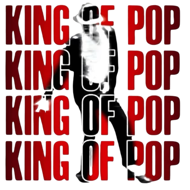 King of Pop Iron on DTF Transfer for clothing t-shirts and hoodies concert ready