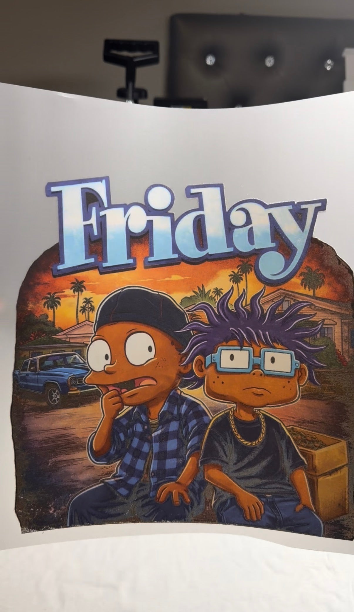 FridayToon Ready to Press DTF Transfer (Hot Peel)