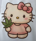 High Hello Kitty DTF ready to press iron on transfer for clothing t-shirts and hoodies