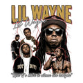 Lil Wayne Real Gs move in silence like lasagna DTF ready to press iron on transfer for clothing concert ready t-shirts and hoodies