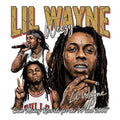 Lil Wayne DTF ready to press iron on transfer for clothing t-shirts and hoodies concert ready