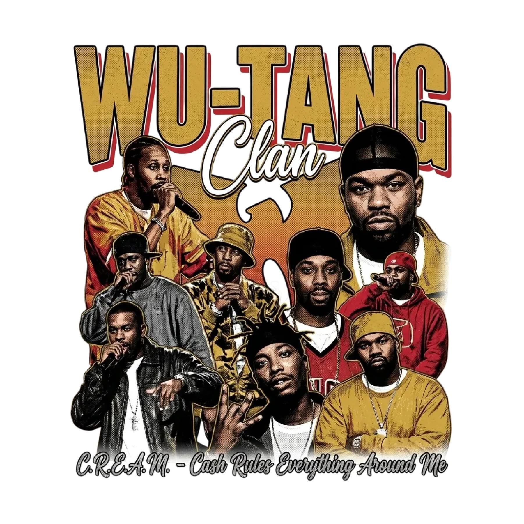 Wu-Tang Clan DTF ready to press iron on transfer for clothing t-shirts and hoodies