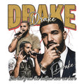 Drake DTF ready to press iron on transfer for clothing hoodies and t-shirts