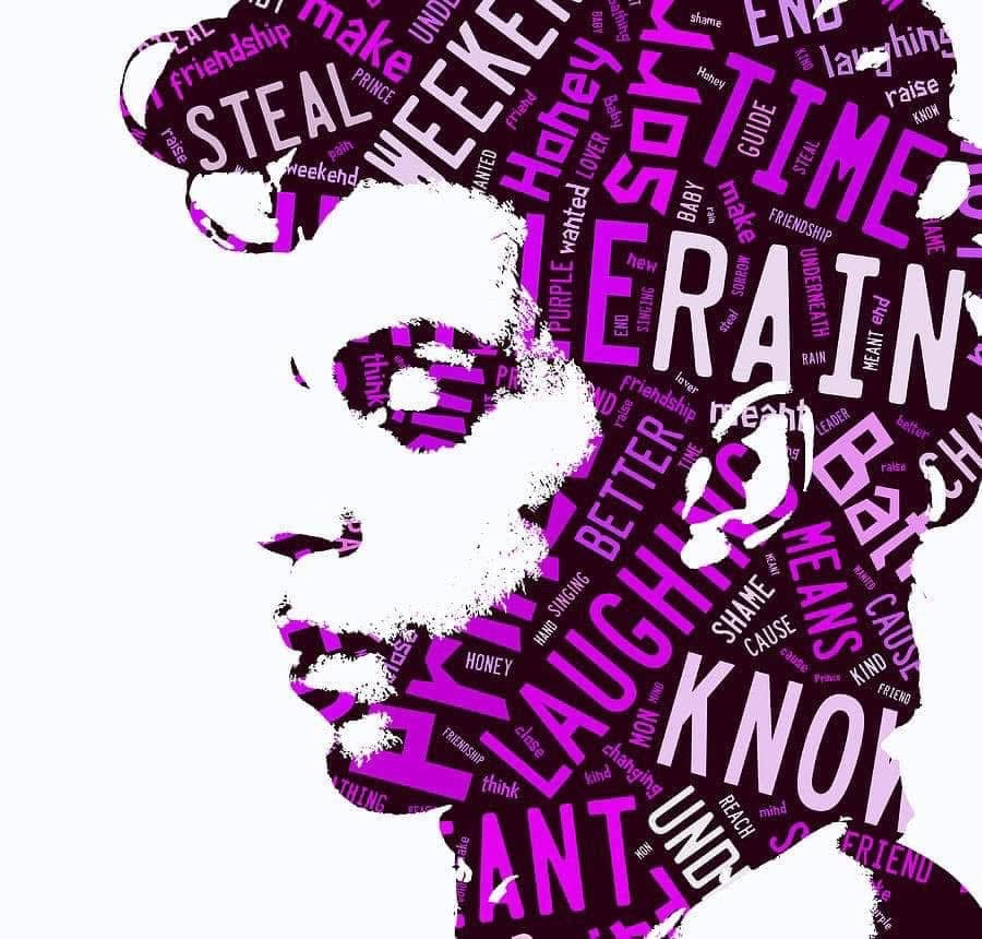 Prince Head Silhouette DTF Iron on transfer for t-shirts clothing and hoodies