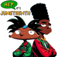 Juneteenth Hey ARNOLD DTF ready to press iron on transfer for clothing t-shirts and hoodies