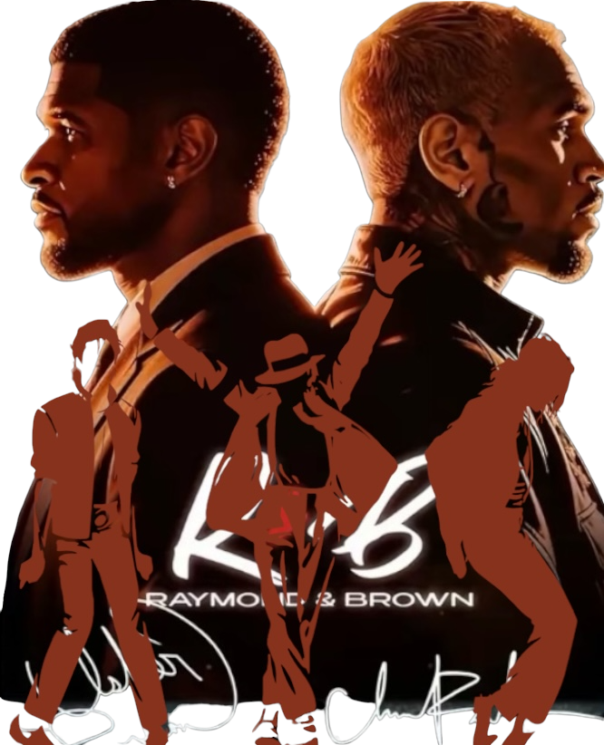 Usher Chris Brown Michael Jackson Mash up ready to press iron on for clothing t-shirts concert ready