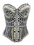 Diamond and Pearl Corset DTF ready to press iron on transfer for clothing t-shirts and hoodies