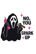 No, YOU spark up DTF ready to press iron on transfer for clothing t-shirts and hoodies