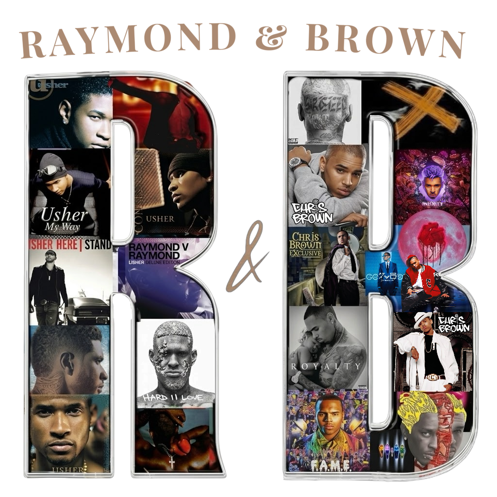 Chris Brown and Usher R&B Tour concert 2026 DTF Ready to press iron on transfer for clothing t-shirts and hoodies