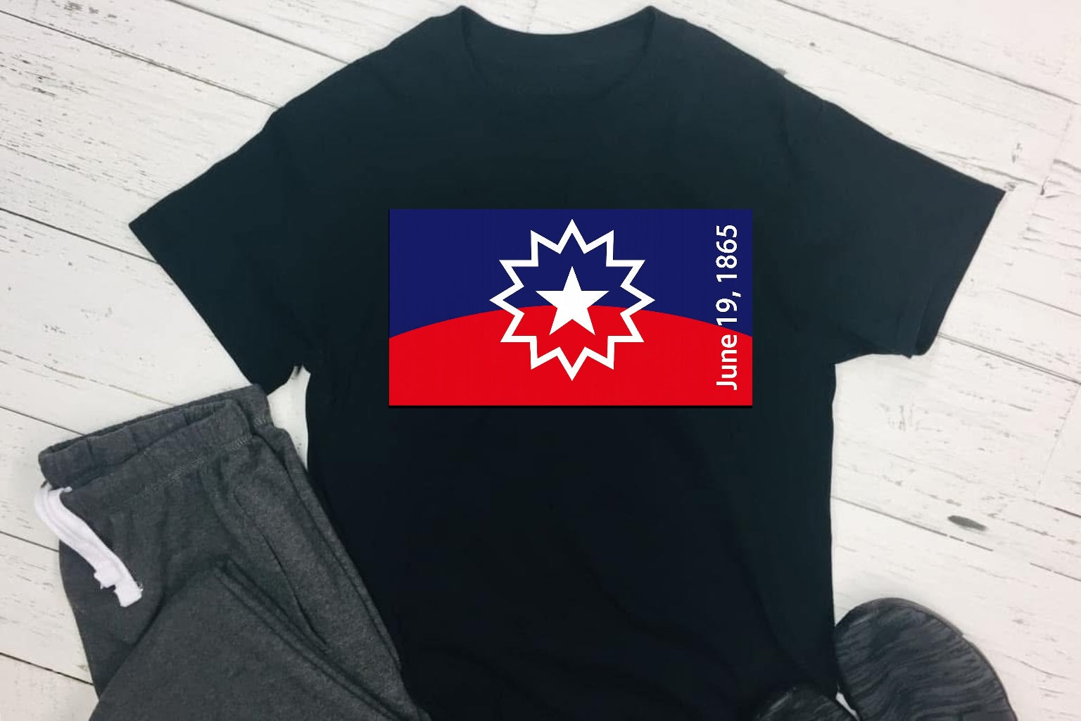 Juneteenth Flag DTF T-shirt